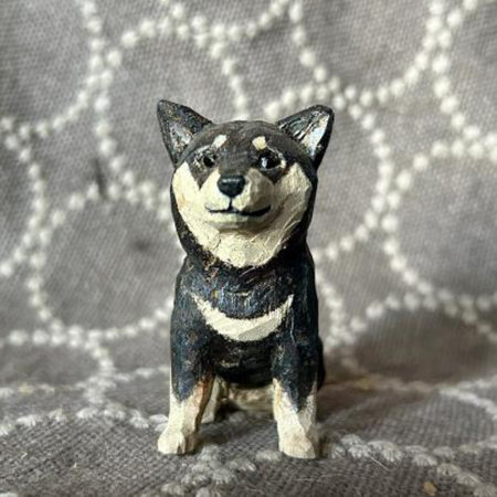 どうぶつ木彫り体験 〜おすわりポーズの柴犬〜